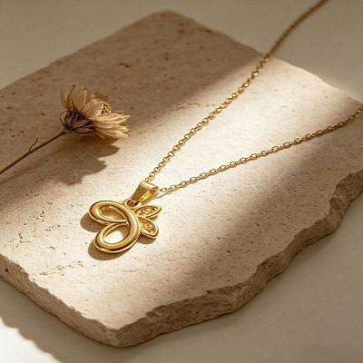 304 Stainless Steel Pendant Necklaces for Women WGFC427-01-1