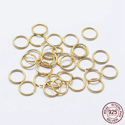 925 Sterling Silver Saw Cut Open Jump Rings STER-F036-02G-0.7x3mm-1