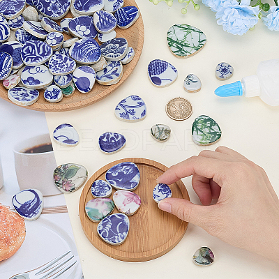 500G Porcelain Cabochons DIY-SP0007-77-1