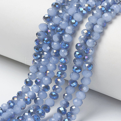Electroplate Glass Beads Strands EGLA-A034-J4mm-I06-1
