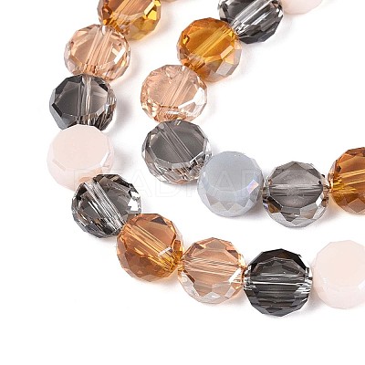 Electroplate Glass Beads Strands EGLA-N022-03A-A03-1