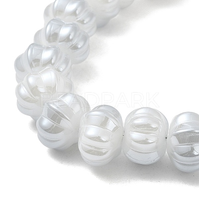 Pearl Luster Plated Electroplate Glass Beads GLAA-G106-02A-PL03-1