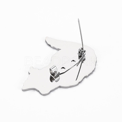 Cat Brooch JEWB-N007-007P-FF-1