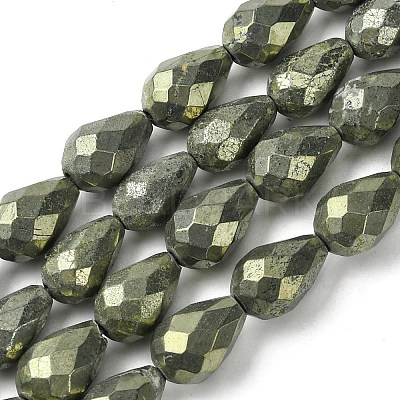 Natural Pyrite Beads Strands G-D067-J04-1