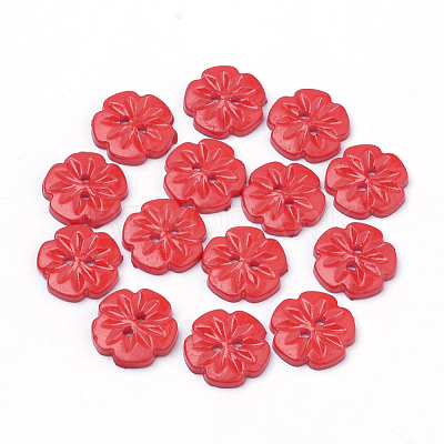 2-Hole Acrylic Buttons BUTT-Q037-08-1