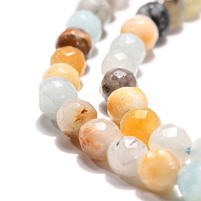 Natural Flower Amazonite Beads Strands X-G-G545-06-1