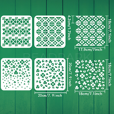 PET Hollow Out Drawing Painting Stencils DIY-WH0394-0157-1