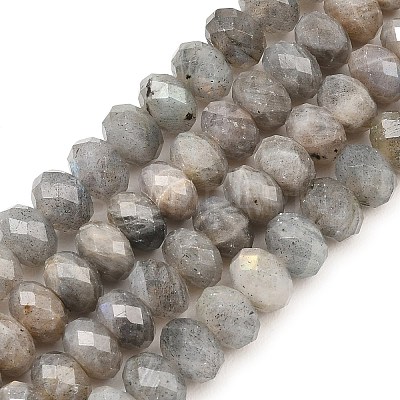 Natural Labradorite Beads Strands G-C259-A41-5x8mm-1