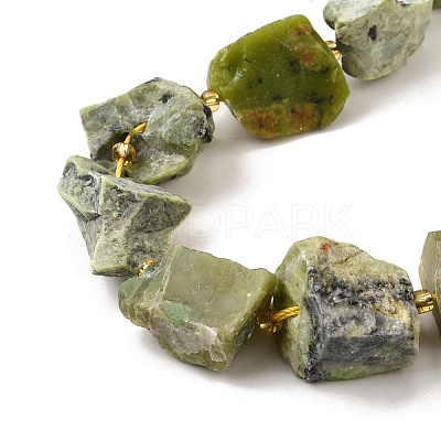 Raw Rough Natural Serpentine Beads Strands G-Z087-B14-1