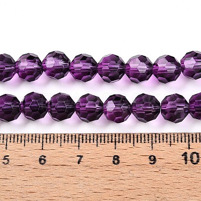 Baking Paint Transparent Glass Beads Strands X-DGLA-A035-T8mm-A09-1