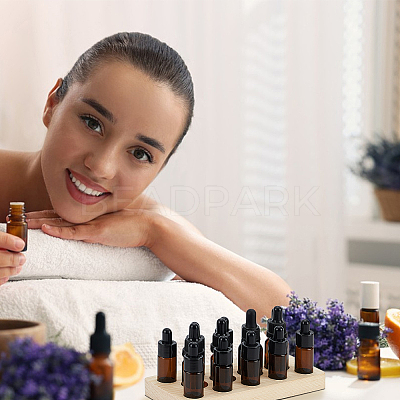 14-Slots Wooden Roller Bottles Essential Oil Storage Display Holder ODIS-WH0331-07-1