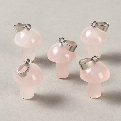 Natural Rose Quartz Pendants GG-CBAA0EE-05P-26-1