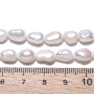Natural Cultured Freshwater Pearl Beads Strands PEAR-N014-06E-01-1