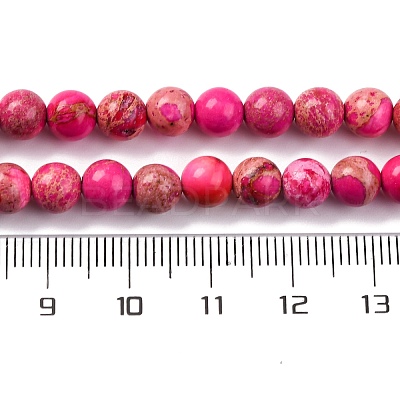 Dyed Natural Regalite/Imperial Jasper/Sea Sediment Jasper Beads Strands G-B124-C02-07-1