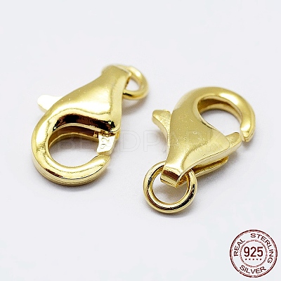 925 Sterling Silver Lobster Claw Clasps STER-K167-074A-G-1