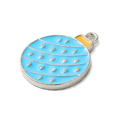 Winter Theme Alloy Enamel Pendants ENAM-M002-05W-P-1