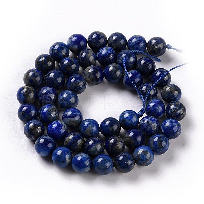 Natural Lapis Lazuli Beads Strands X-G-G423-8mm-A-1