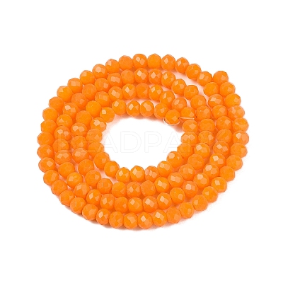 Opaque Solid Color Imitation Jade Glass Beads Strands EGLA-A044-P3mm-D29-1