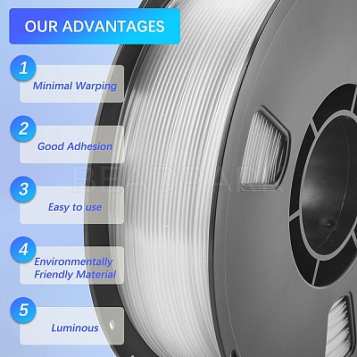 330M Luminous PETG 3D Printer Filament OCOR-WH0071-94A-1