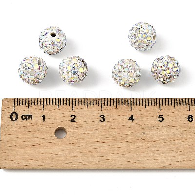 Polymer Clay Rhinestone Beads LS-RB-N006-18-1