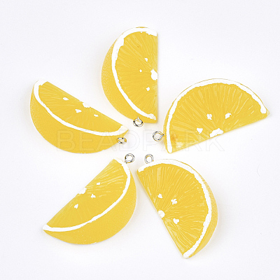 Resin Pendants RESI-T028-56C-1