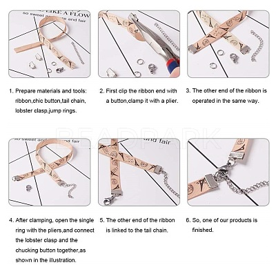 304 Stainless Steel Ribbon Crimp Ends STAS-P249-30S-1