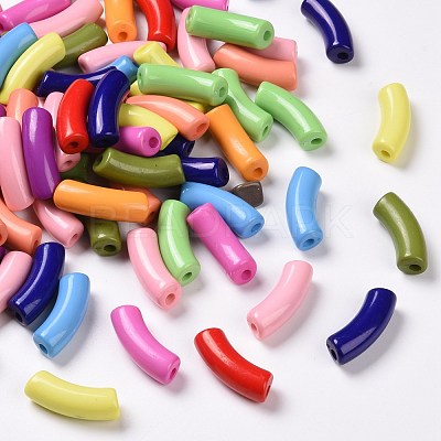 Opaque Acrylic Beads SACR-S677-M-1