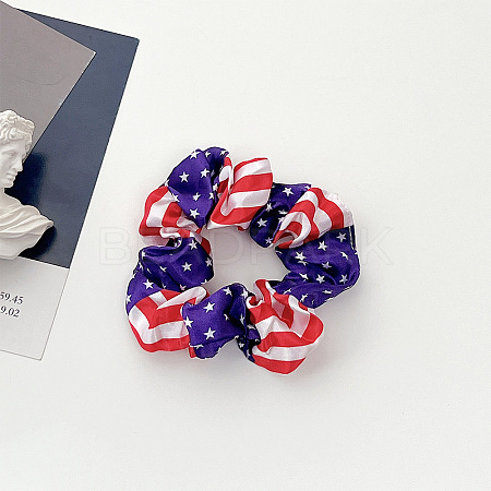 4th of July Independence Day Theme Cloth Elastic Hair Accessories GUQI-PW0004-31E-1