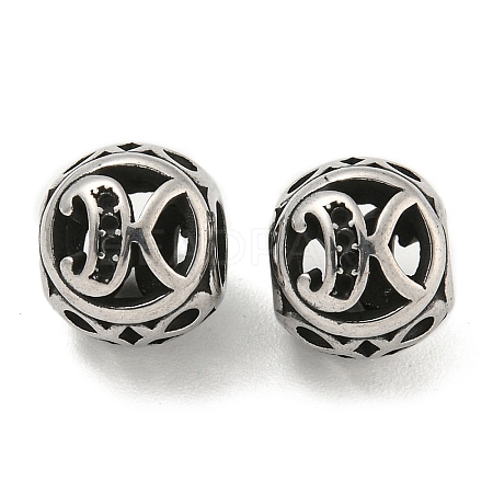 304 Stainless Steel Beads Rhinestone Settings STAS-O002-01K-AS-1