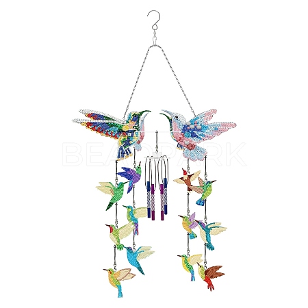 DIY Diamond Painting Windchime Decoration Kits PW-WG80569-03-1