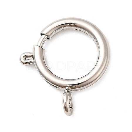 Brass Spring Ring Clasps KK-D407-20P-F-1
