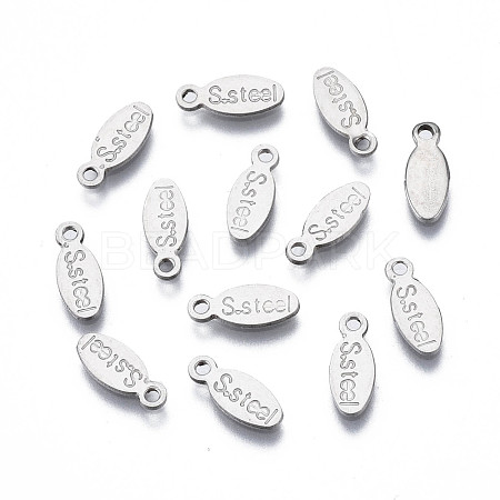 Non-Tarnish 201 Stainless Steel Charms STAS-N095-029-1