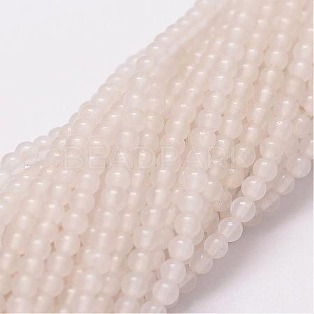 Natural White Jade Beads Strands G-N0190-09-2mm-1