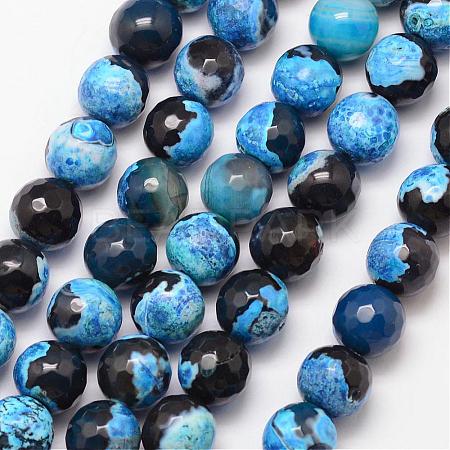 Natural Fire Crackle Agate Bead Strands G-K166-06F-10mm-11-1