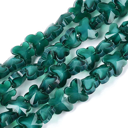 Opaque Glass Beads Strands GLAA-N073-01E-1