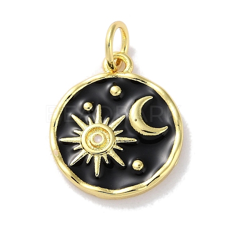 Rack Plated Brass Enamel Pendants KK-Z039-02B-1