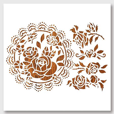 PET Hollow Out Drawing Painting Stencils DIY-WH0403-023-1