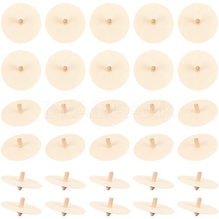 Wooden Spinning Tops WOOD-WH0027-66-1