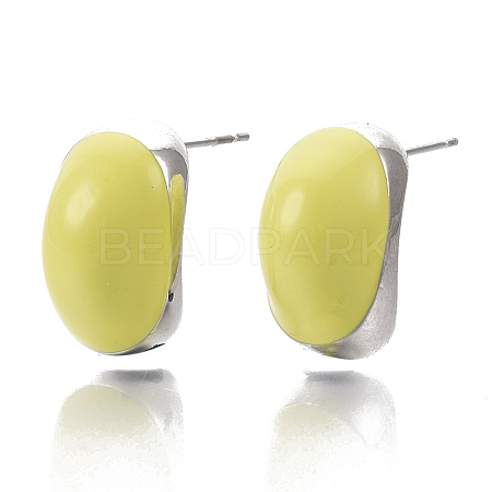 (Jewelry Parties Factory Sale)Alloy Enamel Stud Earring EJEW-N012-14P-1