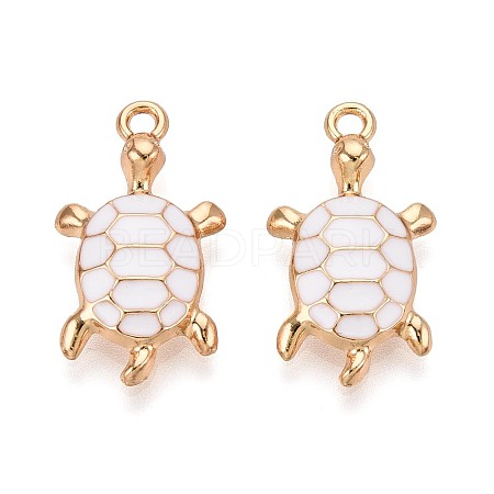 Alloy Enamel Pendants PALLOY-T092-26G-02-1