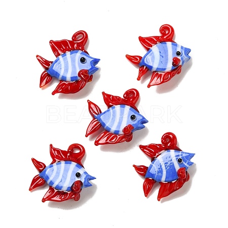 Handmade Lampwork Pendants LAMP-G162-01B-1