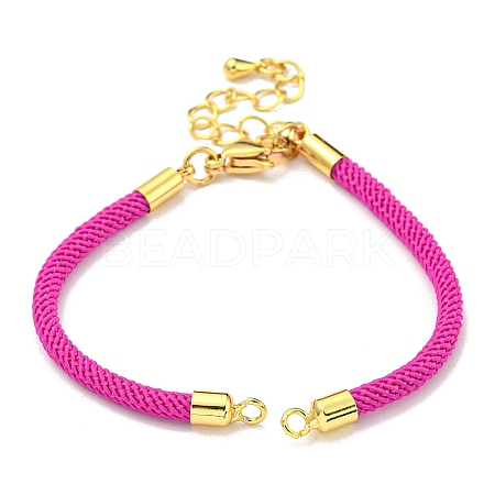 Nylon Cords Bracelet Makings Fit for Connector Charms AJEW-P116-02G-12-1