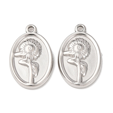 304 Stainless Steel Pendants STAS-I358-12P-05-1