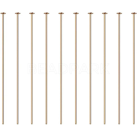 Brass Flat Head Pins KK-BC0004-01-0.7x45-1