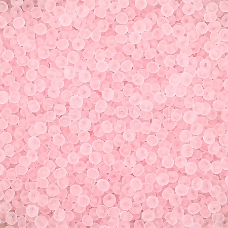 Frosted Colours Glass Seed Beads PW-WG88870-23-1