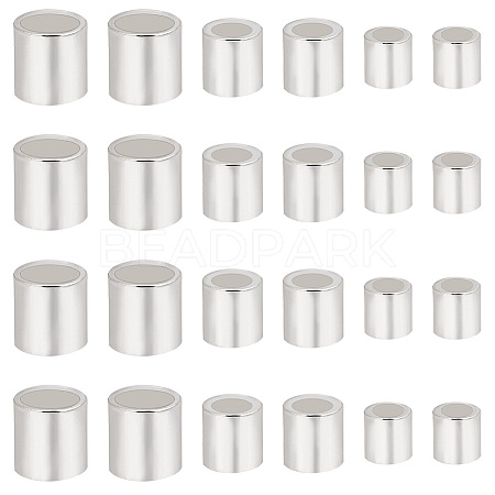 90Pcs 3 Style 925 Sterling Silver Spacer Beads FIND-PH0006-99-1