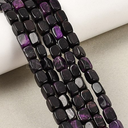 Natural Dyed White Jade(Imitation Charoite) Beads Strands GG-CBA0743-D02-02-1