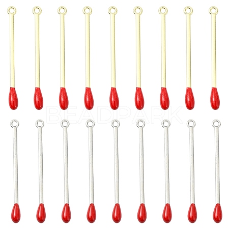 20Pcs 2 Colors Rack Plating Alloy Enamel Pendants FIND-CJ0004-76-1