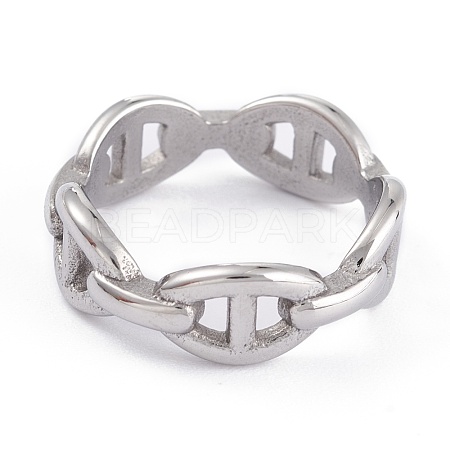 Tarnish Resistant Unisex 304 Stainless Steel Finger Rings RJEW-K233-04B-P-1