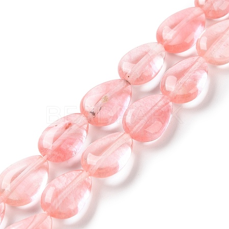 Cherry Quartz Glass Beads Strands G-K357-A05-01-1